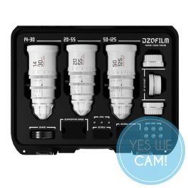 DZOFILM Pictor Zoom 3-Lens Kit 14-30/20-55/50-125 T2.8 White