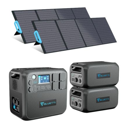 BLUETTI AC200MAX + 2x B230 + 2x PV200 Solar Generator Kit