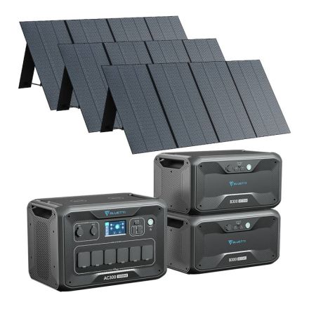 BLUETTI AC300 + 2x B300 + 3x PV350 Stromaggregat Solar