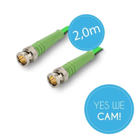 BNC Kabel 2,0 Meter - HDSDI - 6G-SDI tauglich