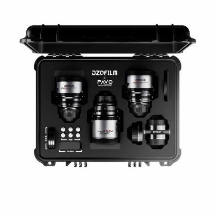 DZOFILM Pavo 2x Anamorphic 3-Lens Kit 28/40/75mm T2.1 für PL/EF Mount S35 metric - Neutral Coating