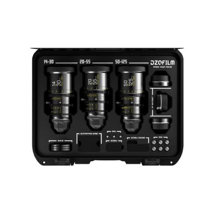 DZOFILM Pictor Zoom 3-Lens Kit 14-30/20-55/50-125 T2.8 Black