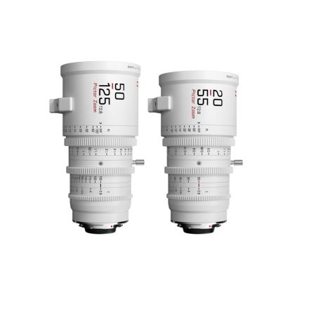 DZOFILM Pictor Zoom 2-Lens Kit 50-125/20-55 T2.8 White
