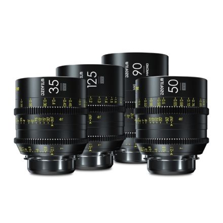 DZOFILM Vespid Prime 4-Lens Kit 35/50/125 T2.1 + Macro 90 T2.8 metric
