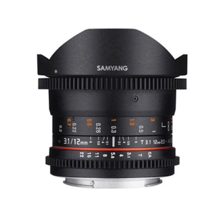Samyang MF 12mm F3.1 Fisheye Video DSLR Canon EF
