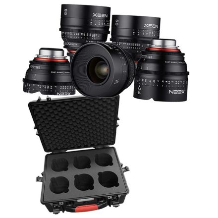 XEEN-5er Set Cinema Objektive Canon EF Vollformat + Gratis Case