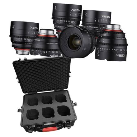 XEEN-6er Set Cinema Objektive Canon EF Vollformat + Gratis Case