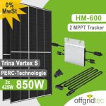 Offgridtec Balkonkraftwerk 850W HM-600 Trina Solar Vertex S Mini-PV Solaranlage Kaufen