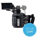 Panasonic AU-EVA1 Super35 Cine Kamera mit EF-Mount Rueckansicht