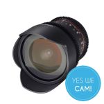 Samyang 10mm T3.1 VDSLR II Objektiv für Nikon Glas