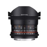 Samyang 12mm T3.1 VDSLR Fisheye Objektiv für Canon EF Vorderansicht