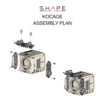 SHAPE camera cage for RED Komodo Einfache Montage