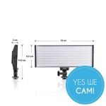 Walimex Pro LED Niova 300 Bi Color On Camera 30W Maße