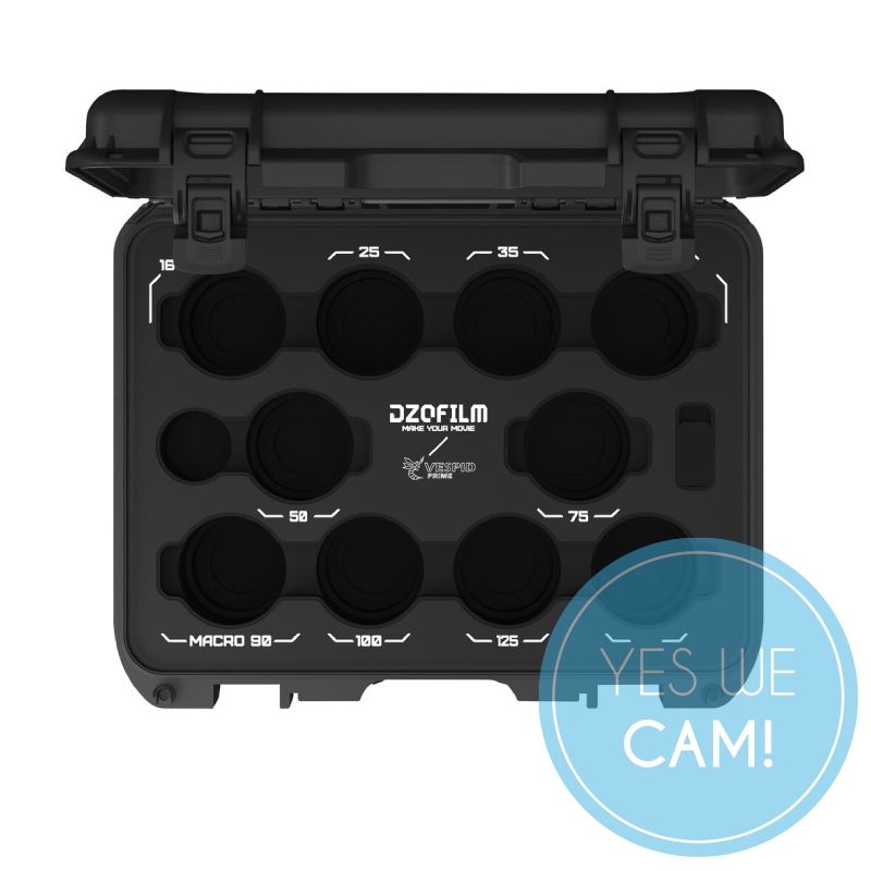 DZOFILM Hard Case for Vespid Prime 10-Lens Kit 16/21/25/35/40/50/75/100/125/Macro 90 Koffer