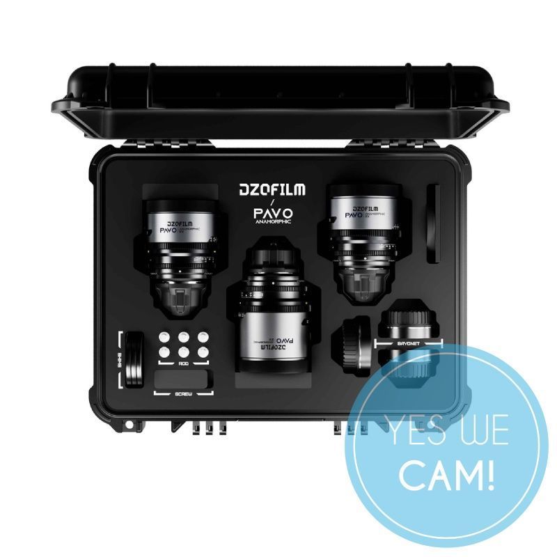 DZOFILM Pavo 2x Anamorphic 3-Lens Kit 28/40/75mm T2.1 für PL/EF Mount S35 metric - Blue Coating kaufen