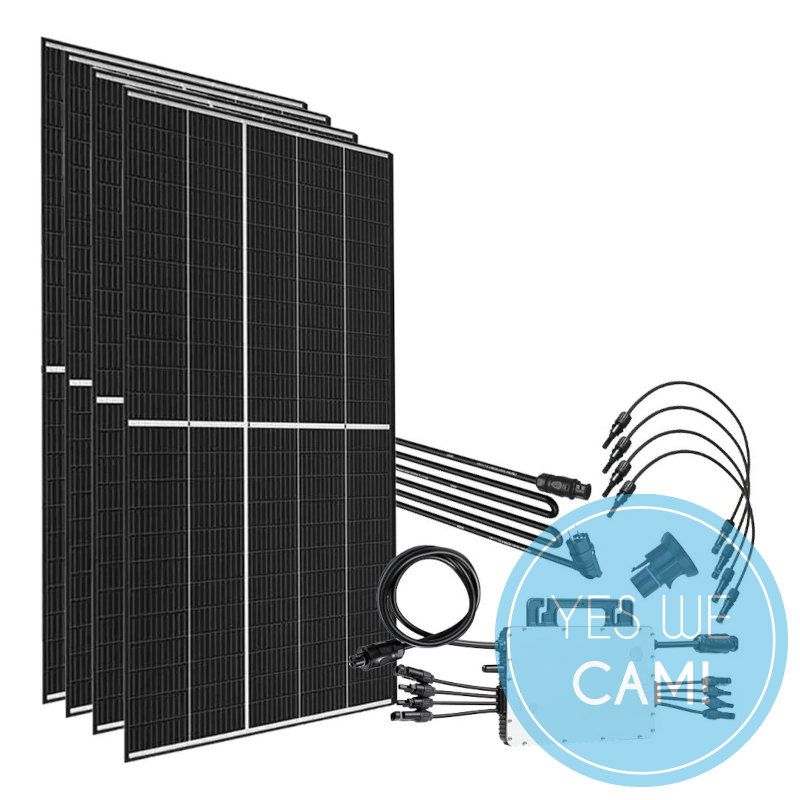 Offgridtec Balkonkraftwerk 1700W HM-1500 Trina Vertex-S 425 Mini-PV Solaranlage Sonnenenergie