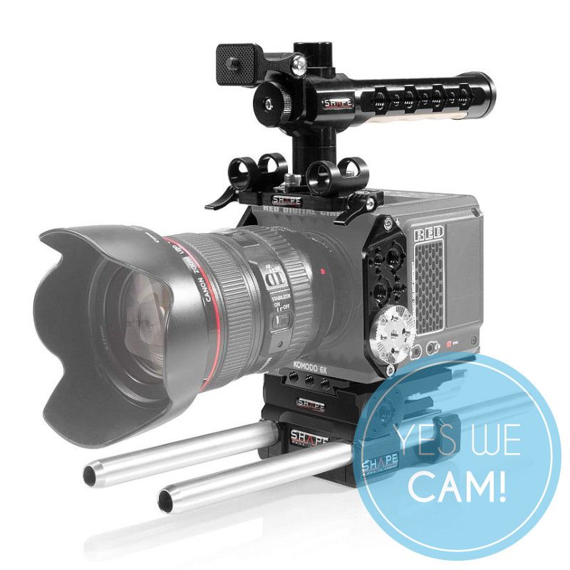 Shape full Camera Cage with 15mm LW Rod System for RED Komodo Adapterplate