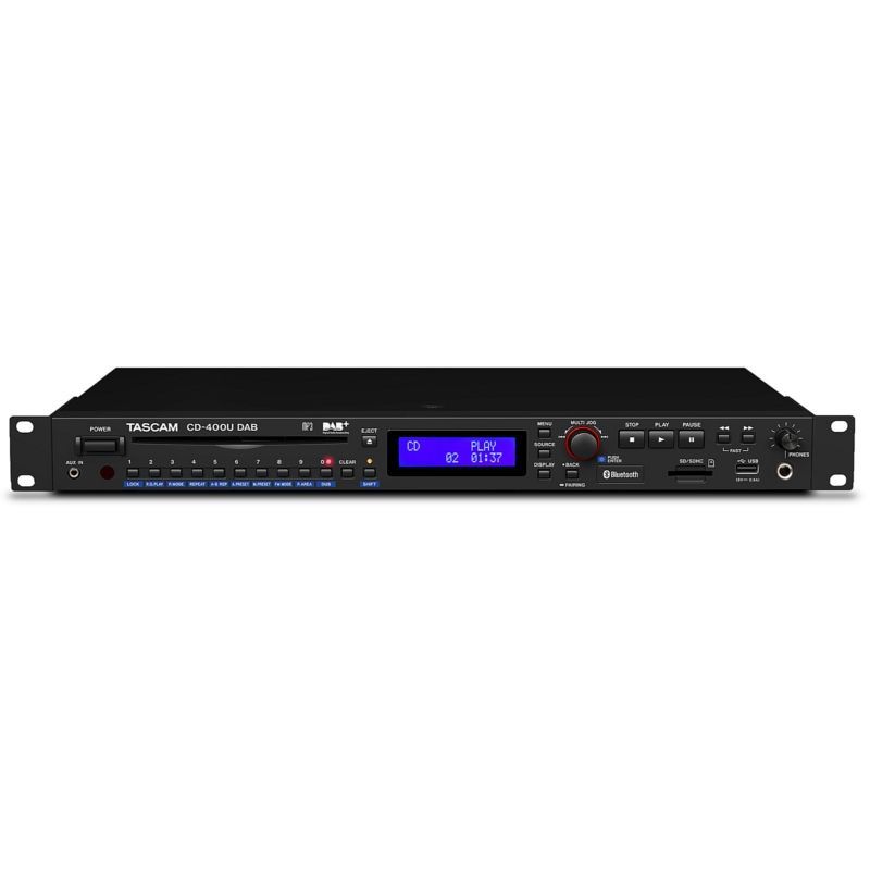 Tascam CD-400UDAB Medien-Player mit Radio- und Bluetooth-Empfänger vielfältige Wiedergabefunktionen