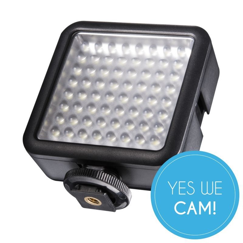 Walimex Pro LED Foto Video Leuchte 64 LED dimmbar Erweiterungssystem