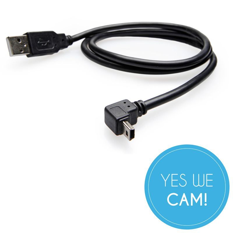 Zacuto 32" Right Angle Mini to Standard USB Cable - Kabel USB-Plug