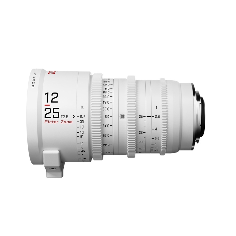 DZOFILM Pictor Zoom 12-25 T2.8 White for PL/EF Mount S35